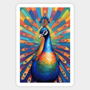 Indian Peafowl Magnet